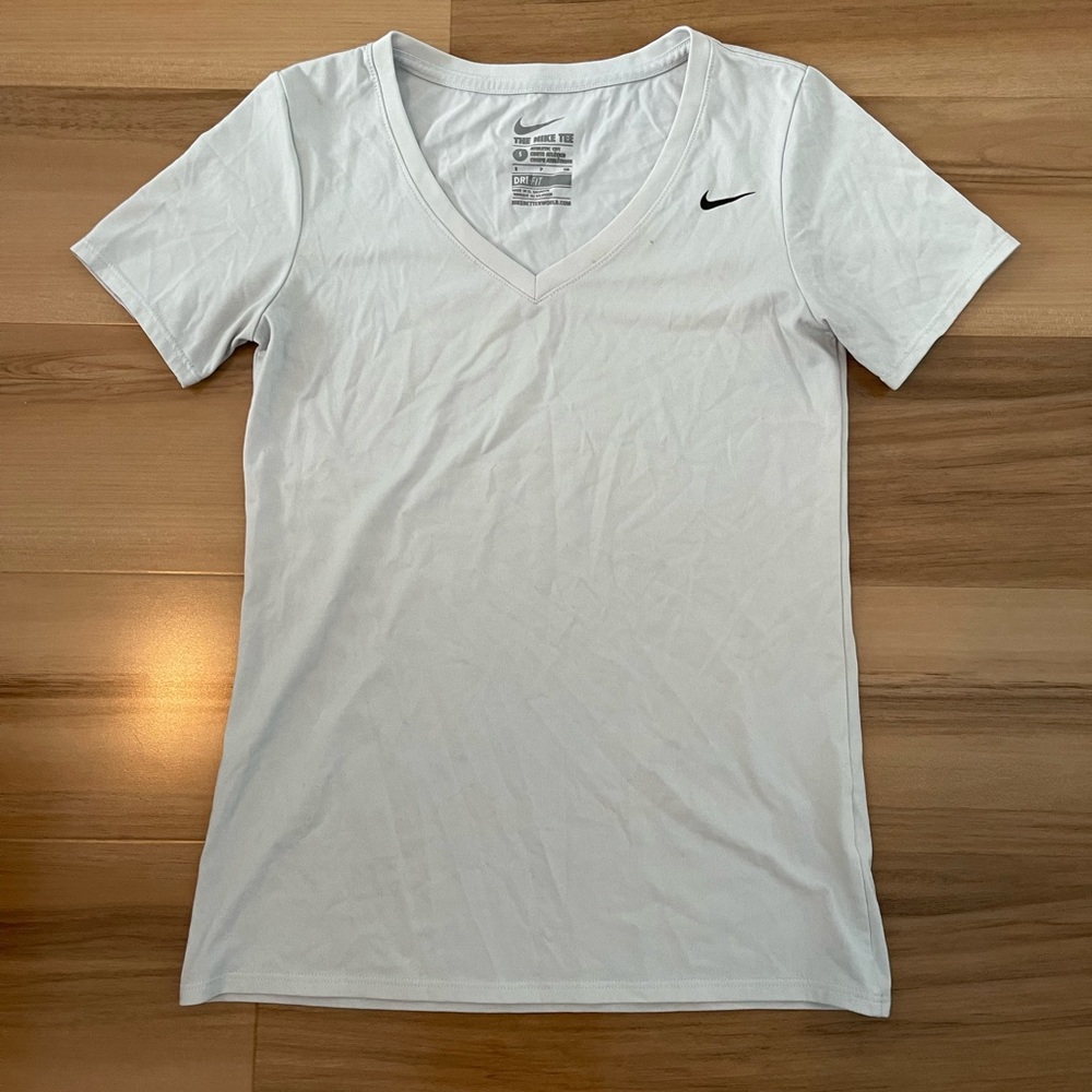 Dri-fit Off White Workout Shirt Athletic Cut